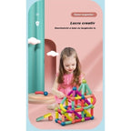 Set 36 piese magnetice de constructie, Forme geometrice, Multicolor