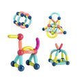 Set 42 de Piese Magnetice de Constructie, Puzzle, Forme, 3 Ani, ABS, Magnet, 20x6.5x18 cm, Multicolor