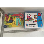 Set 42 de Piese Magnetice de Constructie, Puzzle, Forme, 3 Ani, ABS, Magnet, 20x6.5x18 cm, Multicolor