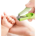 Set 4in1 de Ingrijire Unghii pentru Bebelusi, Cutie de Depozitare Tip Cerb, 0-6 Ani, 11 x 6 x 11 cm, Verde