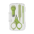 Set 4in1 de Ingrijire Unghii pentru Bebelusi, Cutie de Depozitare Transparenta, 0-6 Ani, 13.6x8x2 cm, Verde