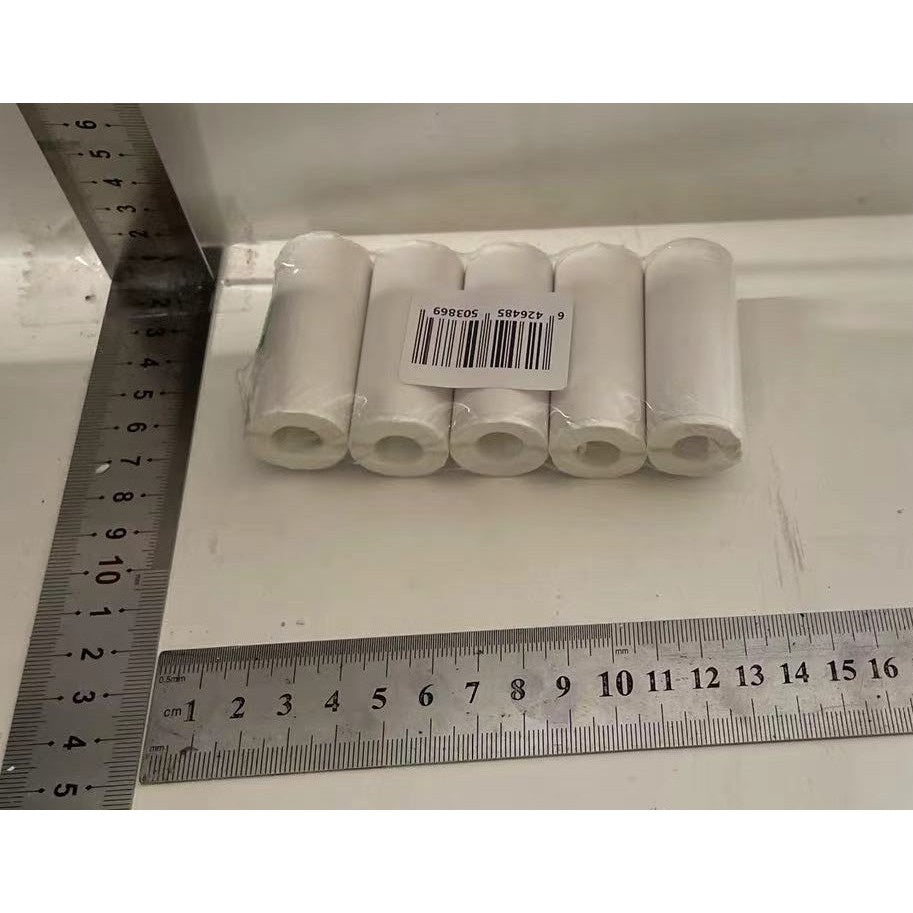 Set 5 Role de Hartie Termica Autocolanta, pentru Mini Imprimanta Foto Portabila, Alb