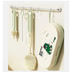 Set 7 Piese de Spalat/Uscat Biberoane, Portabil, Peri de Silicon, pentru Tetine, Suzete, Biberoane, Paie, Cutie Inclusa, 20 x 9.5 cm, Verde