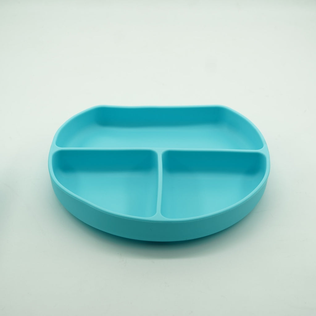 Set 8 piese diversificare bebelusi si copii din silicon, albastru