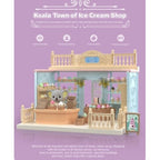 Set Casa de papusi, magazin de inghetata, cu mobilier si figurine