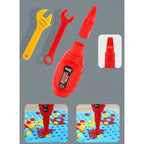 Set Constructie Bormasina Magica cu Servieta, 310 Piese, Albastru, Piese Multicolore, Plastic, 31x46 cm