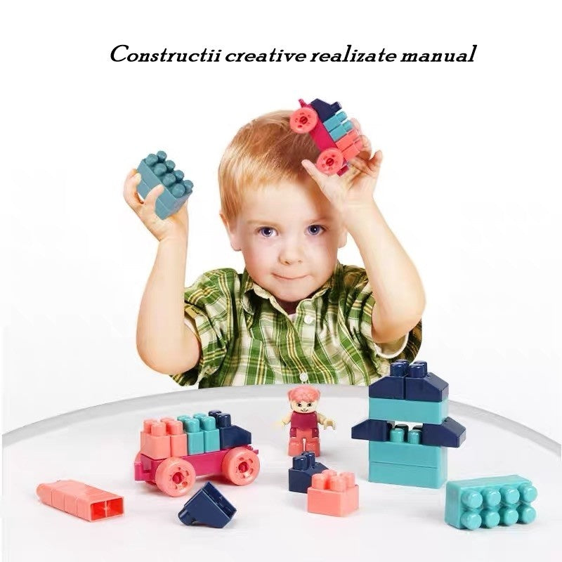Set constuctii, Casa si curte, 251 piese, Multicolor
