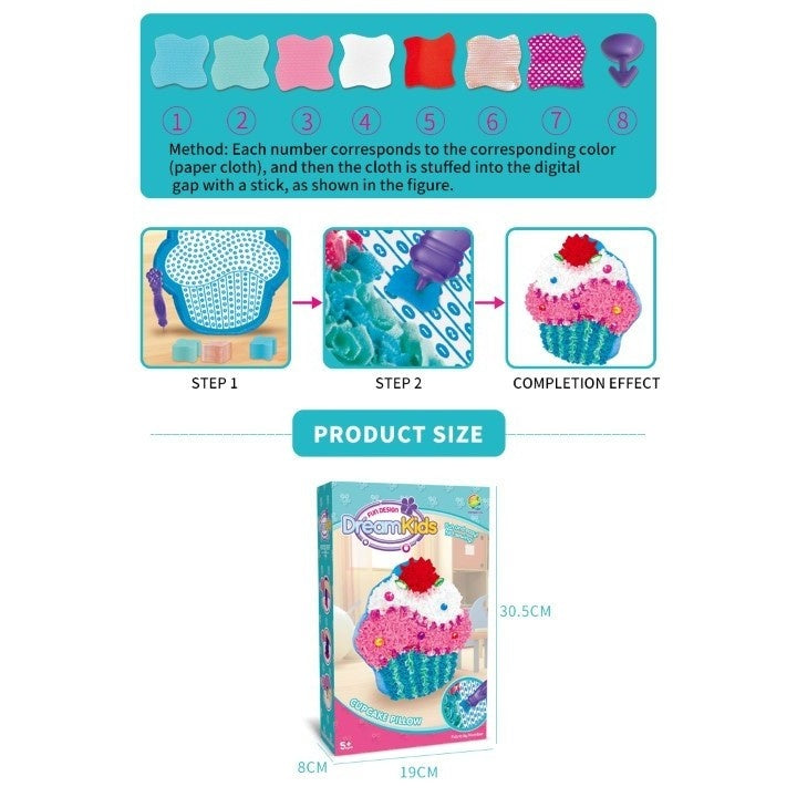 Set Creatie Perna pentru Copii Model Briosa, Dream Kids