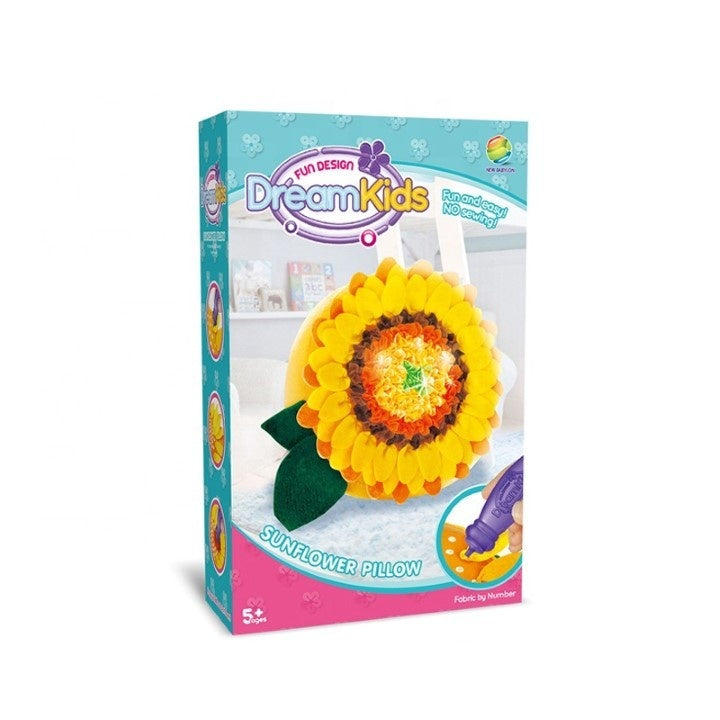 Set Creatie Perna pentru Copii Model Floarea Soarelui, Dream Kids