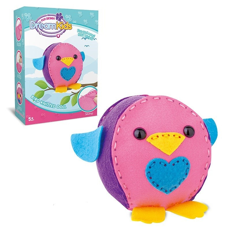 Set Creatie Perna pentru Copii Model Pasare, Dream Kids