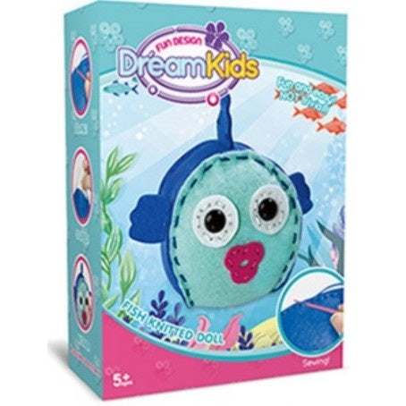 Set Creatie Perna pentru Copii Model Peste, Dream Kids