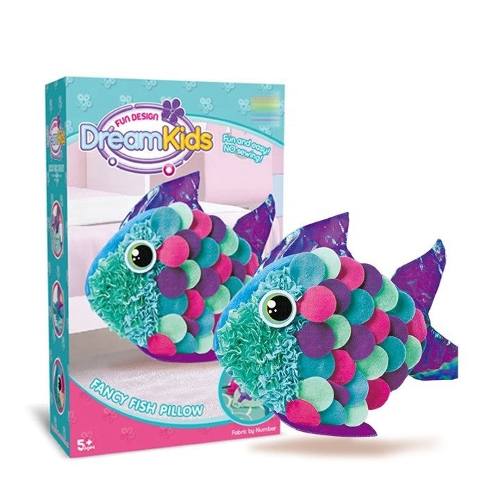 Set Creatie Perna pentru Copii Model Pestisor, Dream Kids