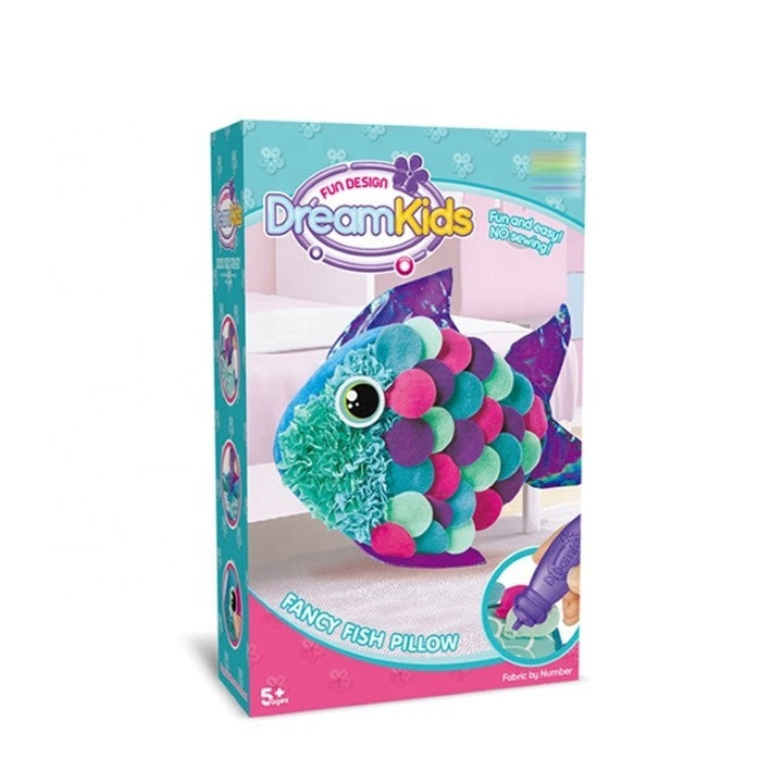 Set Creatie Perna pentru Copii Model Pestisor, Dream Kids
