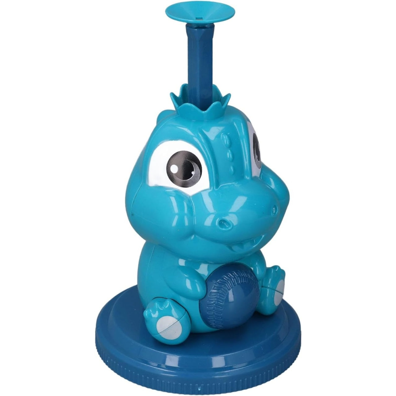 Set de Baseball 5 Piese pentru Copii, Jucarie Dinosaur Press, 14x23 cm, Verde/Albastru