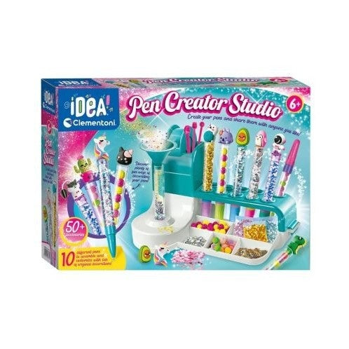 Set de Creatie, Stiloul Magic, +6 Ani, peste 50 de Accesorii, Laborator de Creatie Pixuri, 34 x 31 x 8 cm, Multicolor