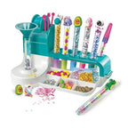 Set de Creatie, Stiloul Magic, +6 Ani, peste 50 de Accesorii, Laborator de Creatie Pixuri, 34 x 31 x 8 cm, Multicolor