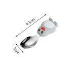 Set diversificare bebelusi din silicon, 1 farfurie compartimentata in forma de pinguin, lingurita si furculita, pai, perie pai, fara alergeni, ventuza fixare, gri