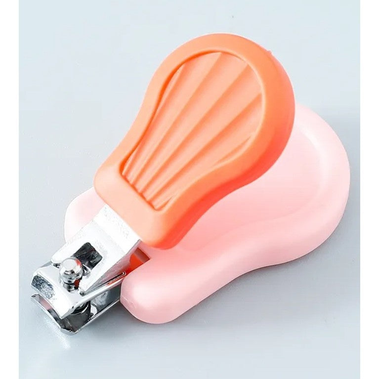 Set Ingrijire Unghii pentru Bebelusi, Cutie de Depozitare in Forma de Ursulet, 10 x 9.5 cm, Roz