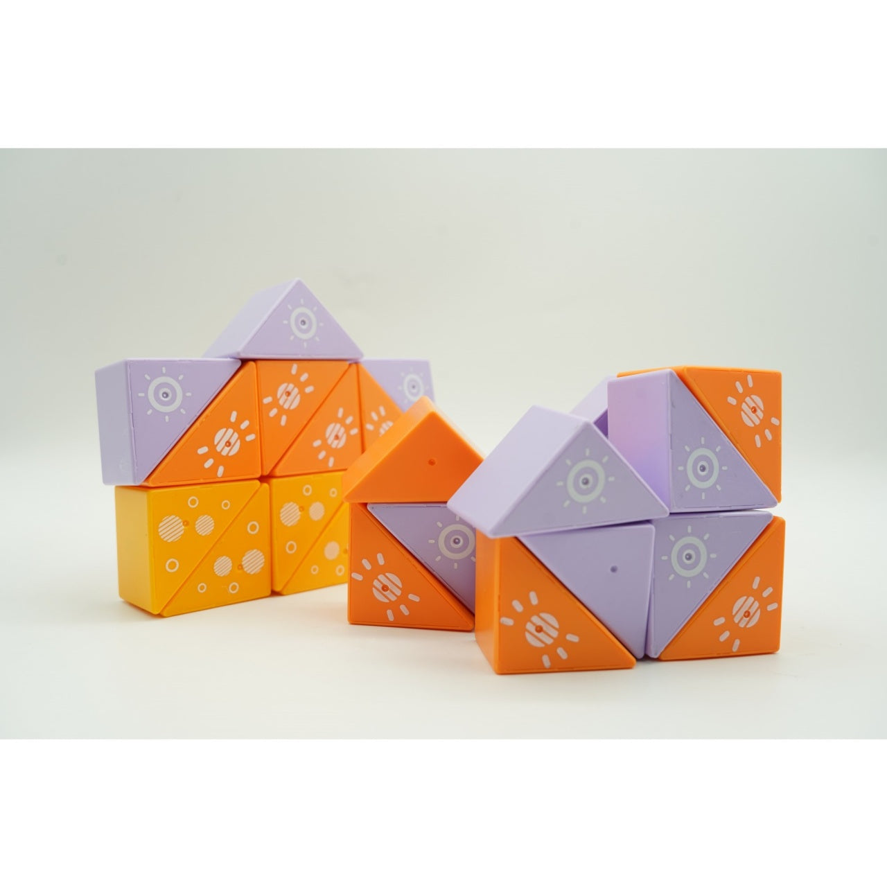 Set inteligent de constructie cu piese magnetice, 26 piese, pentru copii, +3 ani, multicolor
