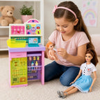 Set Jucarie cu Papusa Doctorita, 3+ Ani, Multicolor