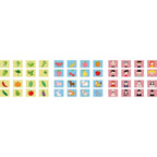 Set Jucarie Educativa, Proiector Tip Lanterna Pentru Copii, 6 Teme, 48 de Imagini, Cutie Depozitare, +3 ani, Rosu