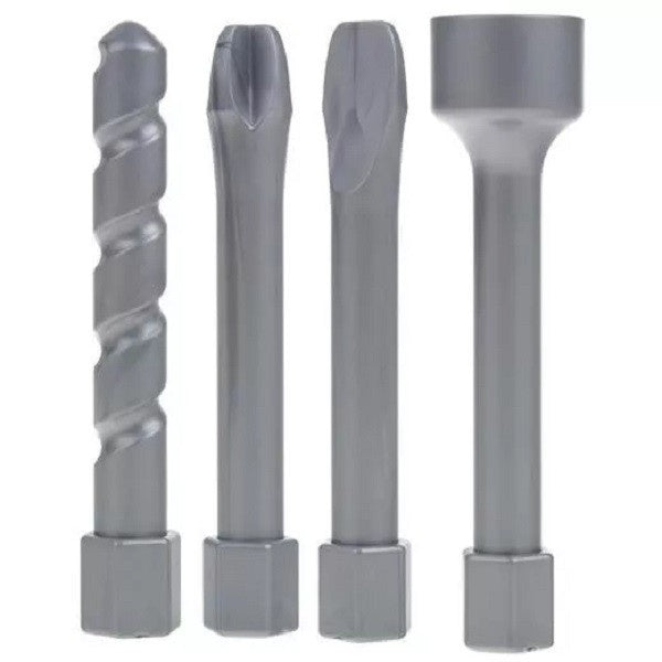 Set Jucarie pentru Copii Bormasina, cu Accesorii Incluse, 4 Capete de Schimb, Portocaliu