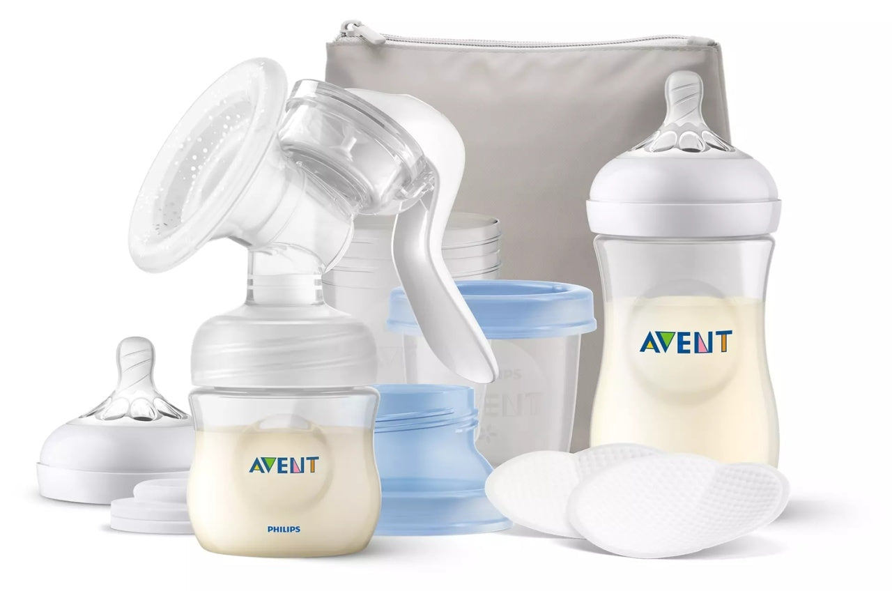 Set pentru alaptare cu pompa de san manuala Philips Avent, SCF430/16, Philips
