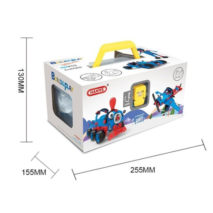 Set pentru construit masini, Educativ si creativ, 134 piese