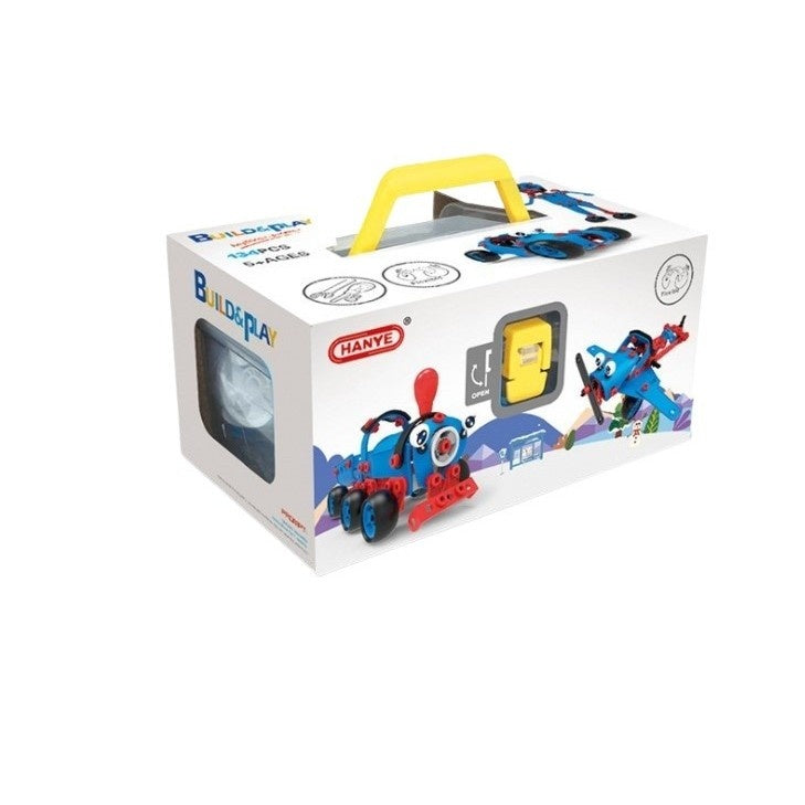 Set pentru construit masini, Educativ si creativ, 134 piese