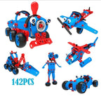Set pentru construit masini, Educativ si creativ, 134 piese