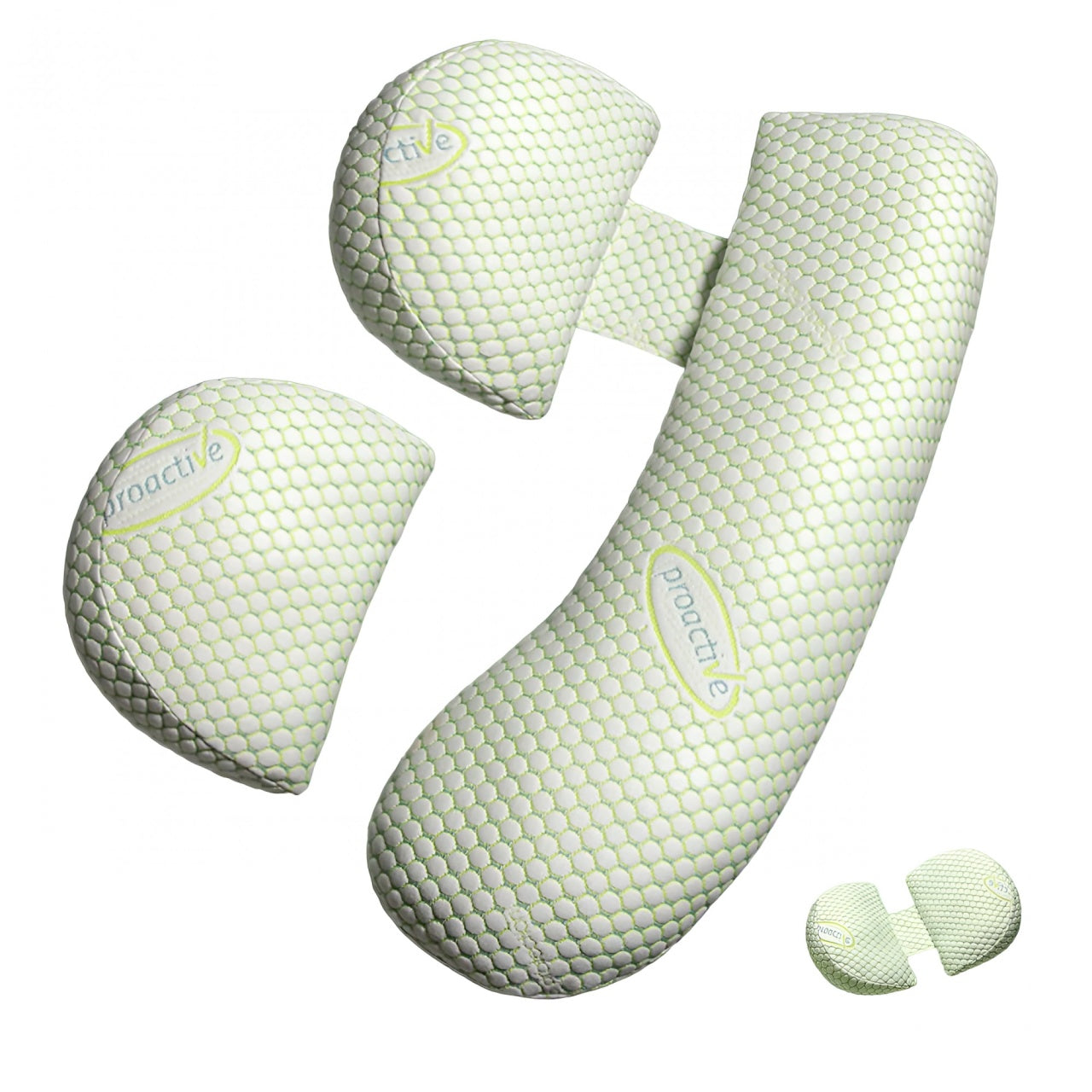 Set Perna pentru Gravide, Husa Detasabila, Utilizare in Forma H si U, Reglabila, Latime Ajustabila, Proactive, Verde