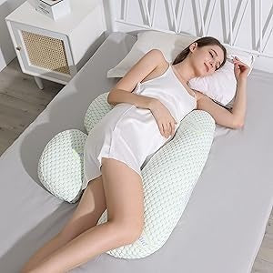 Set Perna pentru Gravide, Husa Detasabila, Utilizare in Forma H si U, Reglabila, Latime Ajustabila, Proactive, Crem
