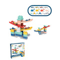 Set piese pentru constructie, Rampa auto, 30 piese, Masinute incluse