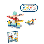 Set piese pentru constructie, Rampa auto, 30 piese, Masinute incluse