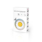 Set Pila Electrica pentru Copii si Bebelusi, ABS, Incarcare USB, Model cu Flori, 6 Accesorii, cu Lumina LED, Alb