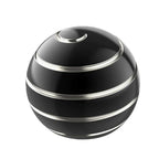 Sfera Fidget Spinner Metalic, Corp Aliaj Zinc, Rulment Inox, Jucarie Antistres pentru Focus si Relaxare, Diametru 40 mm, Gadget pentru Birou, Scoala, Cadou pentru Copii si Adulti, Negru