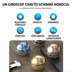 Sfera Fidget Spinner Metalic, Corp Aliaj Zinc, Rulment Inox, Jucarie Antistres pentru Focus si Relaxare, Diametru 40 mm, Gadget pentru Birou, Scoala, Cadou pentru Copii si Adulti, Auriu
