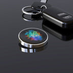 Spinner Giroscopic Metalic, Jucarie Rotativa Anti-stres, Otel Inoxidabil, 3.8 x 0.6 cm, Efect Optic Galaxie, Model Coddington's Nebula