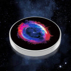 Spinner Giroscopic Metalic, Jucarie Rotativa Anti-stres, Otel Inoxidabil, 3.8 x 0.6 cm, Efect Optic Galaxie, Model Galaxy in Eridanus