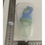 Suzeta pentru Fructe, pentru Bebelusi, din Silicon Alimentar, +4 Luni, 2 mm Grosime Gauri Tetina, 12.4 x 5.1 x 4.7 cm, Albastru/Roz