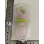Suzeta pentru Fructe, pentru Bebelusi, din Silicon Alimentar, +4 Luni, Roz/Verde