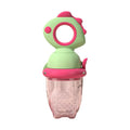 Suzeta pentru Fructe, pentru Bebelusi, din Silicon Alimentar, +4 Luni, Verde/Fucsia