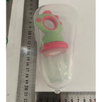 Suzeta pentru Fructe, pentru Bebelusi, din Silicon Alimentar, +4 Luni, Verde/Fucsia