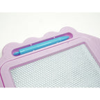 Tabla Magnetica pentru desen Pix, forma dreptunghi, dimensiuni 23x17 cm, cu picioare suport, Roz Pal