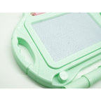 Tabla Magnetica pentru desen Pix, forma dreptunghi, dimensiuni 23x17 cm, cu picioare suport, Verde