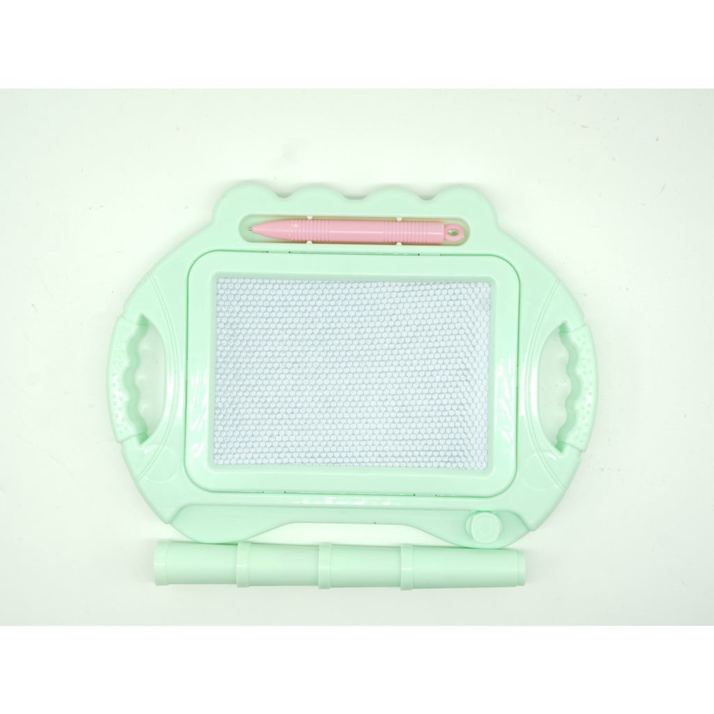 Tabla Magnetica pentru desen Pix, forma dreptunghi, dimensiuni 23x17 cm, cu picioare suport, Verde