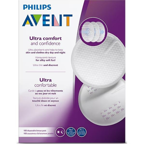 Tampoane pentru san PHILIPS AVENT SCF254/13, 100 buc, alb