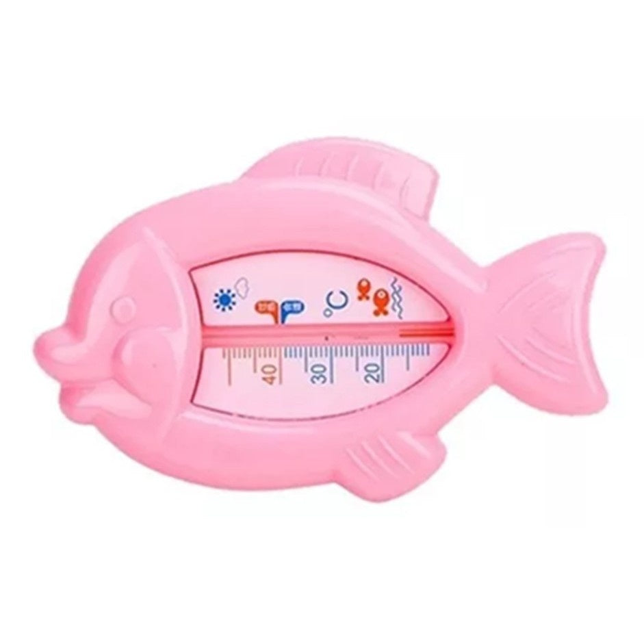 Termometru pentru Baie, Plutitor, Rezistent la apa, Multifunctional, Model Peste, 15.5x9.5x2 cm, Roz