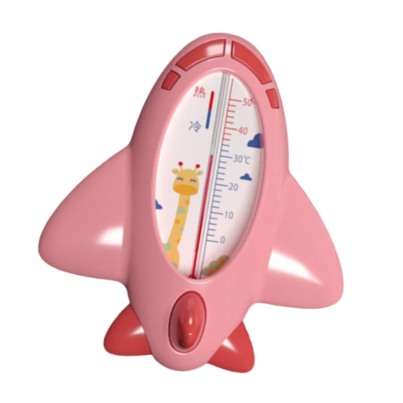 Termometru pentru Baie, Plutitor, Rezistent la apa, Multifunctional, Model Avion, 11x10x4 cm, Roz