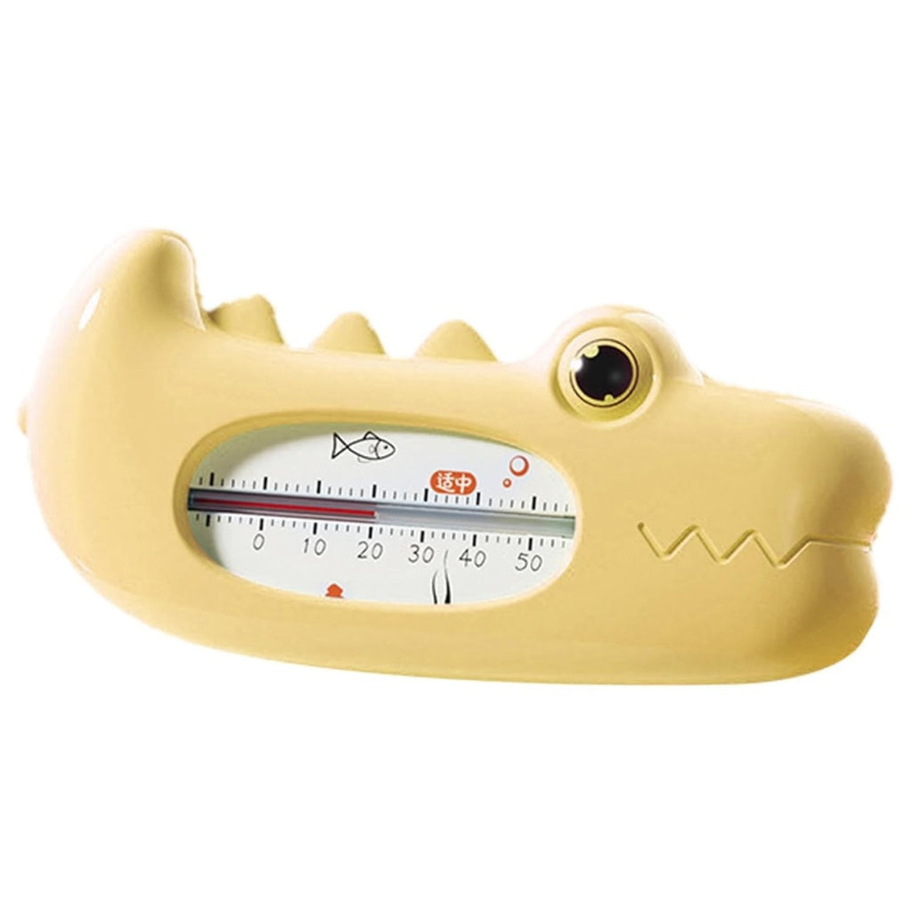 Termometru pentru Baie, Plutitor, Rezistent la apa, Multifunctional, Model Crocodil, 2.7x6.5x3.7 cm, Galben